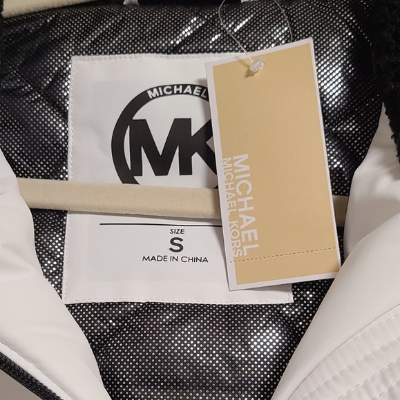 Michael Kors Coat Fur Collar Puffer Jacket - Picture 6 of 8